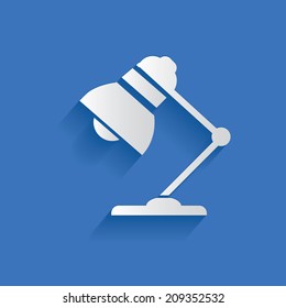 Lamp symbol,clean vector