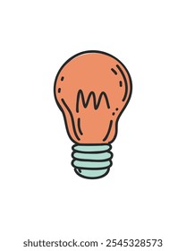Lamp symbolizing new ideas and innovation