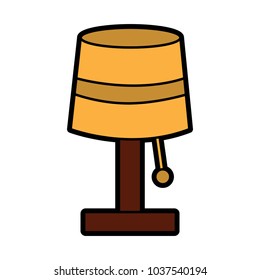 lamp table icon image vector illustration design 