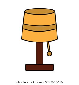 lamp table icon image vector illustration design 