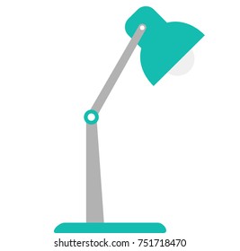 Lamp table isolated vector illustration 