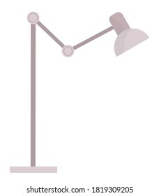 Lamp for table, office or home modern electrical device with bright light, equipment for reading, working, studying, element of interior design, adjustable tube, furniture or decoration, reading-lamp