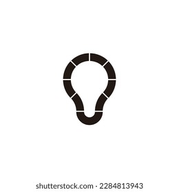 Lamp, technology, modern geometric symbol simple logo vector