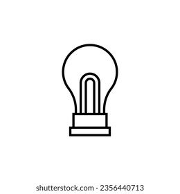 Lamp Thin Line Image. Perfect for design, infographics, web sites, apps. 