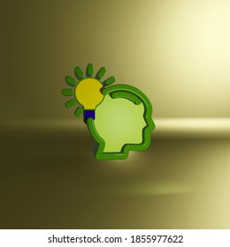Lamp to use me template and presentation focusing on the luminous idea concept