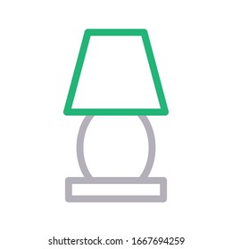 Vektorillustration der Leuchtenfarbe Symbol 