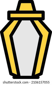 Leuchtenvektorfarbensymbol