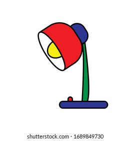 arte de diseño vectorial de lámpara (la luz es brillante)