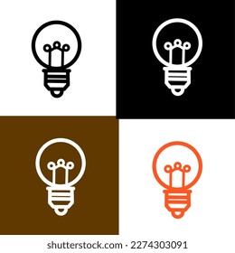 ilustración de diseño vectorial de lámpara adecuada para símbolo, icono, negocio, tecnología, iluminación, luz, plantilla, etiqueta