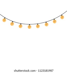 Lamp vector. free space for text. wallpaper. background.