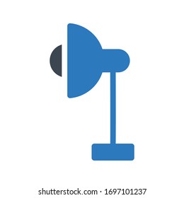 lamp vector glyph color icon 