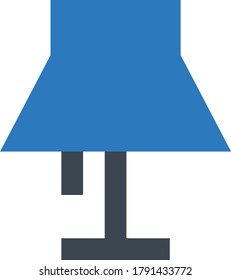 lamp vector glyph color icon