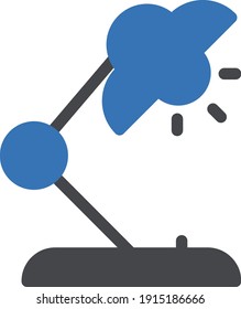 lamp vector glyph color icon