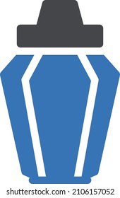 icono de color de glifo vectorial de lámpara