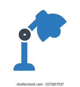 lamp vector  glyph colour icon 