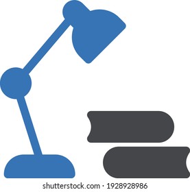 icono de color de glifo vectorial de lámpara