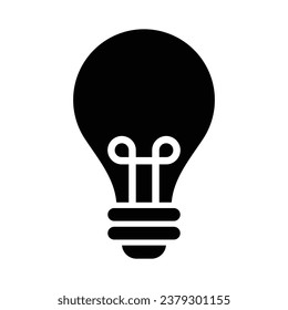 Lamp Vector Glyph Icon For Personal And Commercial Use.
