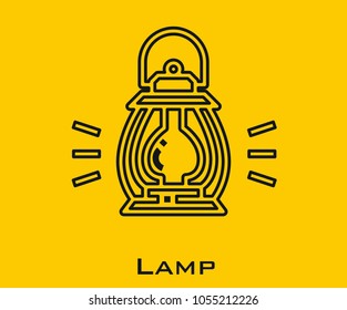Lamp vector icon