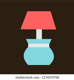 lamp vector icon