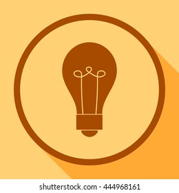 Lamp vector icon.