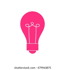 Lamp vector icon.