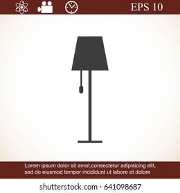 lamp vector icon