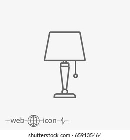 lamp vector icon