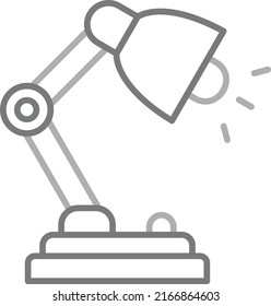 Lamp vector icon. Can be used for printing, mobile and web applications.