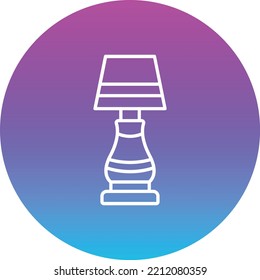 Lamp vector icon. Can be used for printing, mobile and web applications.
