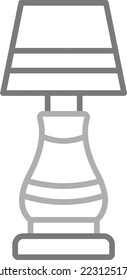 Lamp vector icon. Can be used for printing, mobile and web applications.