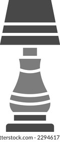 Icono del vector de la lámpara. Se puede usar para imprimir, móviles y aplicaciones web.
