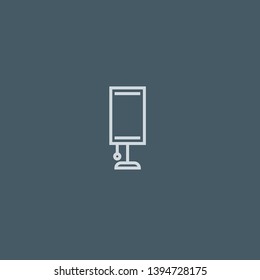 Lamp vector icon. Lamp concept stroke symbol design. Thin graphic elements vector illustration, outline pattern for your web site design, logo, UI. EPS 10.