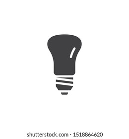 Lamp vector icon. filled flat sign for mobile concept and web design. Light bulb glyph icon. Symbol, logo illustration. Vector graphics