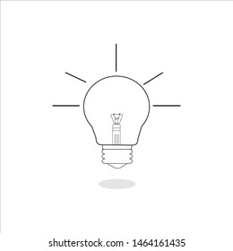 lamp vector icon. lamp icon. lamp idea. orange, black