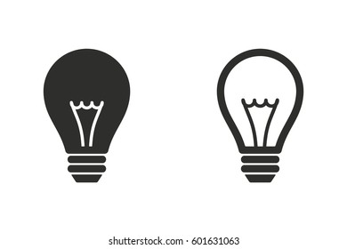 Lamp vector icon. Illustration isolated for graphic and web design.