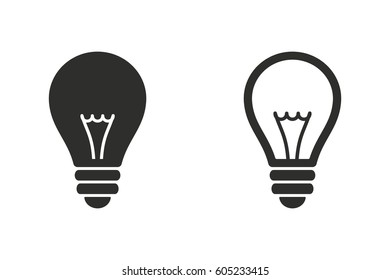 Lamp vector icon. Illustration isolated for graphic and web design.