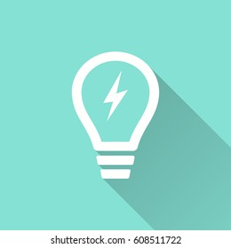 Lamp vector icon. Illustration isolated for graphic and web design.