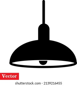 lamp vector icon illustration on white background..eps
