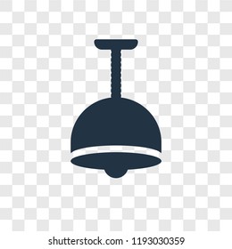 Lamp vector icon isolated on transparent background, Lamp transparency logo concept