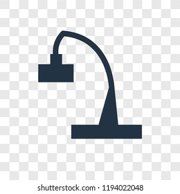 Lamp vector icon isolated on transparent background, Lamp transparency logo concept