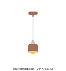 Icono de Vector de lámpara. Loft estilo colgante lámparas de araña. Bombillas de colores simples. Logo de luces brillantes. Un símbolo de luz. Ilustración vectorial.