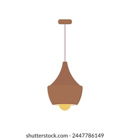 Lamp vector icon. Loft style hanging chandeliers. Simple colored light bulbs. Bright lights logo. A symbol of light. Vector illustration.