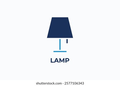 LAMP vector, icon or logo sign isolated symbol illustration