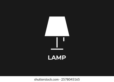 Lamp Vector, Icon Or Logo Sign Isolated Symbol Illustration
