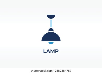 LAMP vector, icon or logo sign isolated symbol illustration