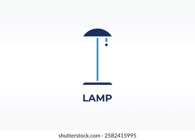 LAMP vector, icon or logo sign isolated symbol illustration