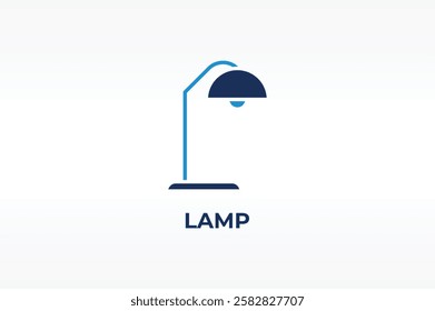 LAMP vector, icon or logo sign isolated symbol illustration