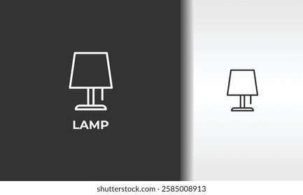 Lamp Vector, Icon Or Logo Sign Isolated Symbol Illustration