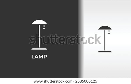 Lamp Vector, Icon Or Logo Sign Isolated Symbol Illustration