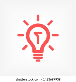 Lamp Vector icon . Lorem Ipsum Illustration design